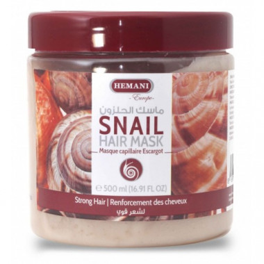 Маска для волос с экстрактом улитки Snail Hair Mask Hemani 500мл